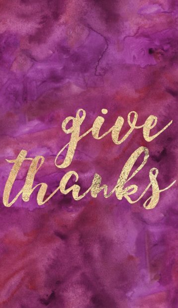 Give Thanks Wallpaper for iPhone.