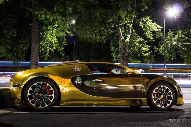 Gold Bugatti Veyron Car Wallpapers.