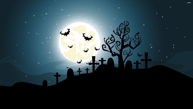 Graveyard Halloween Backgrounds High Quality.