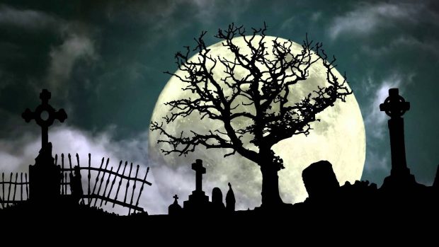 Graveyard Halloween Desktop Background HD Backgrounds.