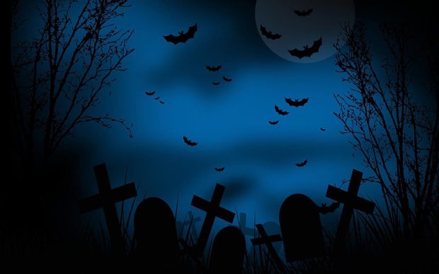 Graveyard Halloween Image.