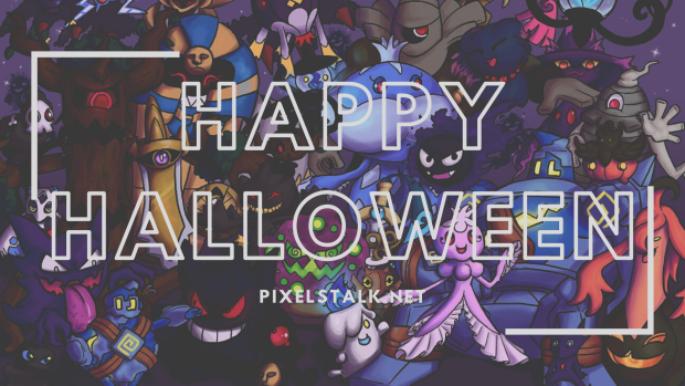 Happy Pokemon Halloween wallpaper.