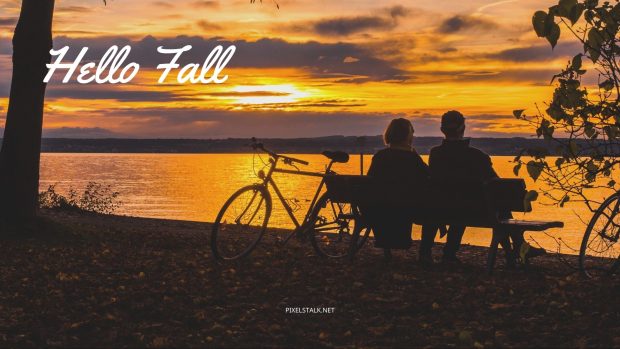 Hello Fall Wallpaper for Desktop.