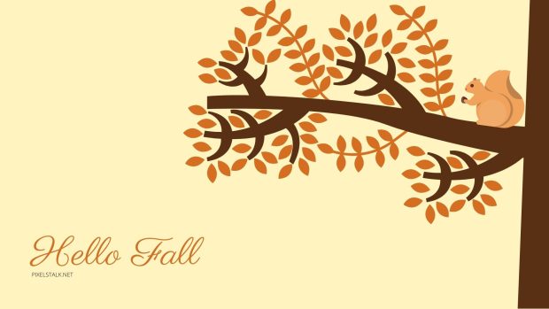 Hello Fall Wallpaper for Windows.