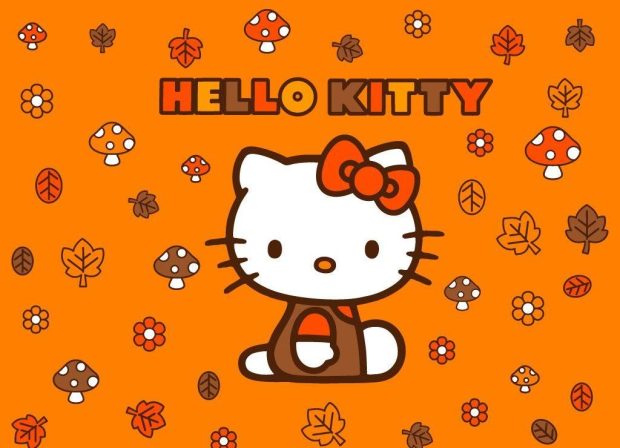 Hello Kitty Thanksgiving Wallpaper HD Download.
