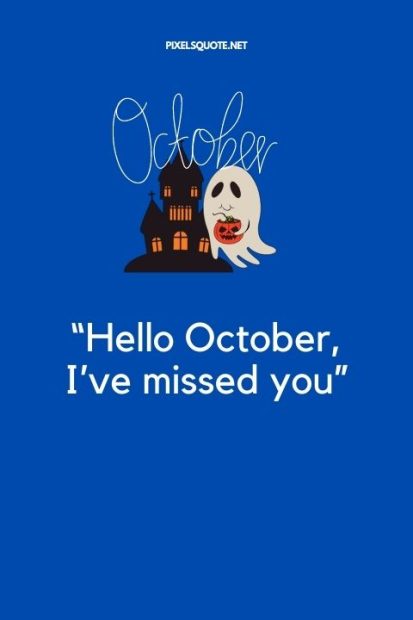 Hello october quotes.