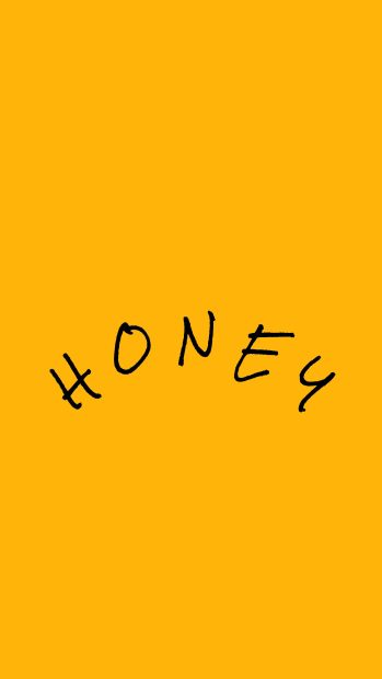 Honey iPhone Orange Aesthetic Wallpaper HD.