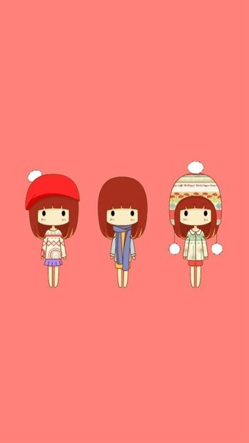 Hot Cute Red iPhone Background.