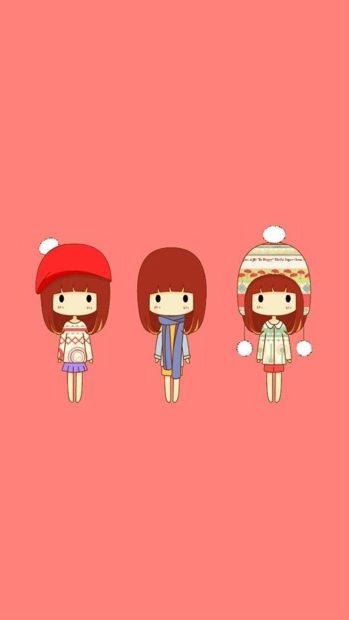 Hot Cute Red iPhone Background.