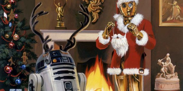 Hot Star Wars Christmas Background.