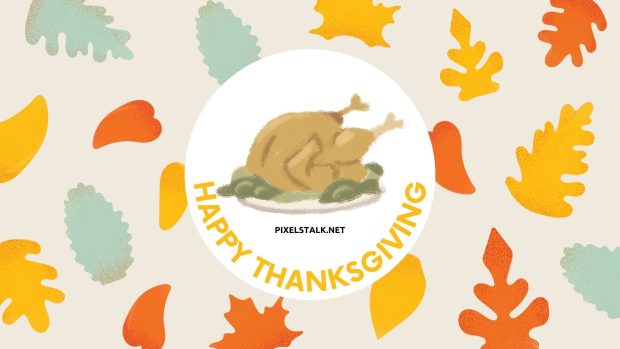 Kawaii Happy Thanksgiving Wallpaper.