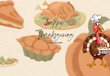 Kawaii Thanksgiving Desktop Wallpaper.