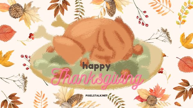 Kawaii Thanksgiving Wallpaper.