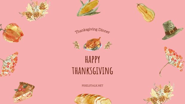 Kawaii Thanksgiving Wallpaper Turkey Chicken.