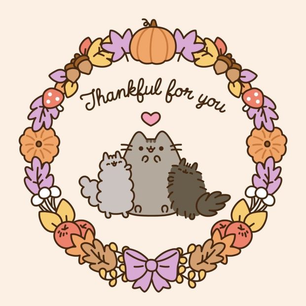 Kawaii Thanksgiving for Desktop Wallpaper (3).