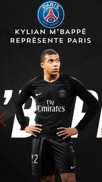 Kylian Mbappe 2021 PSG iPhone X Wallpapers.
