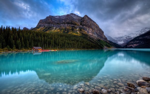 Lake Louise Banff National Park In Canada Wallpapers Hd.