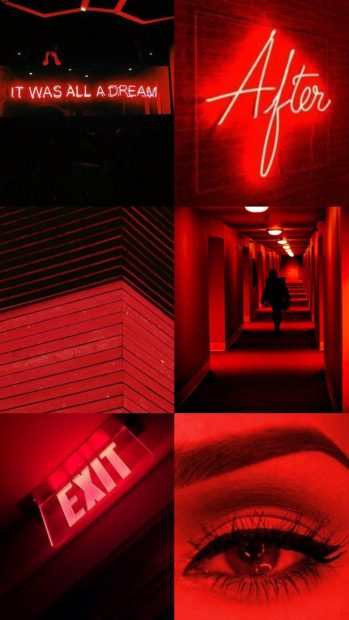 Light Red Aesthetic iPhone Wallpaper 1080p.