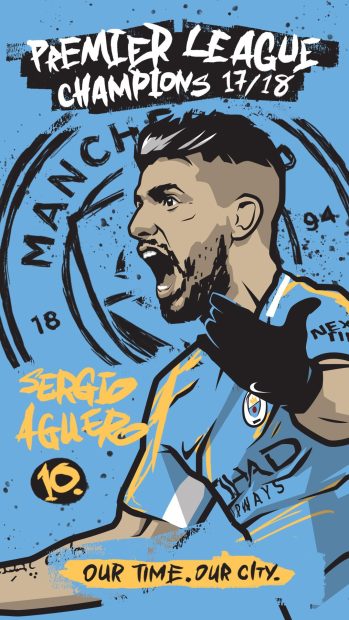 Manchester City Art iPhone Wallpaper 2.