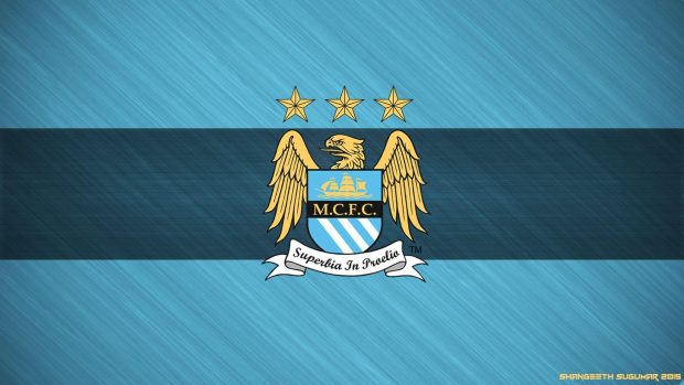 Manchester City Logo Desktop Wallpaper 3.