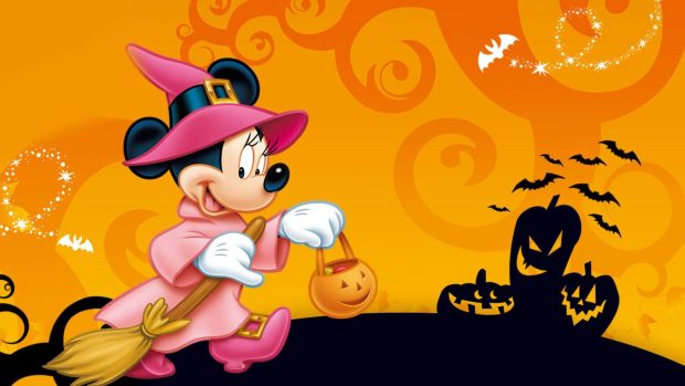 Mickey Halloween Wallpaper HD Free download.
