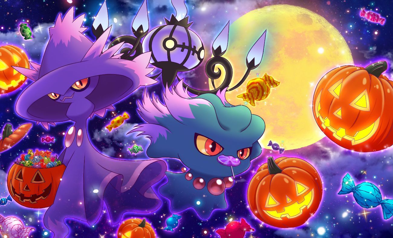 Download Get in the spooky spirit this Halloween with your favorite Pokemon  characters Wallpaper  Wallpaperscom
