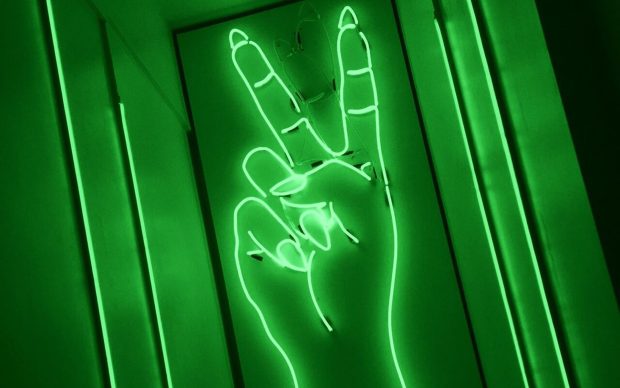 Neon Green Aesthetic HD Wallpaper Free download.