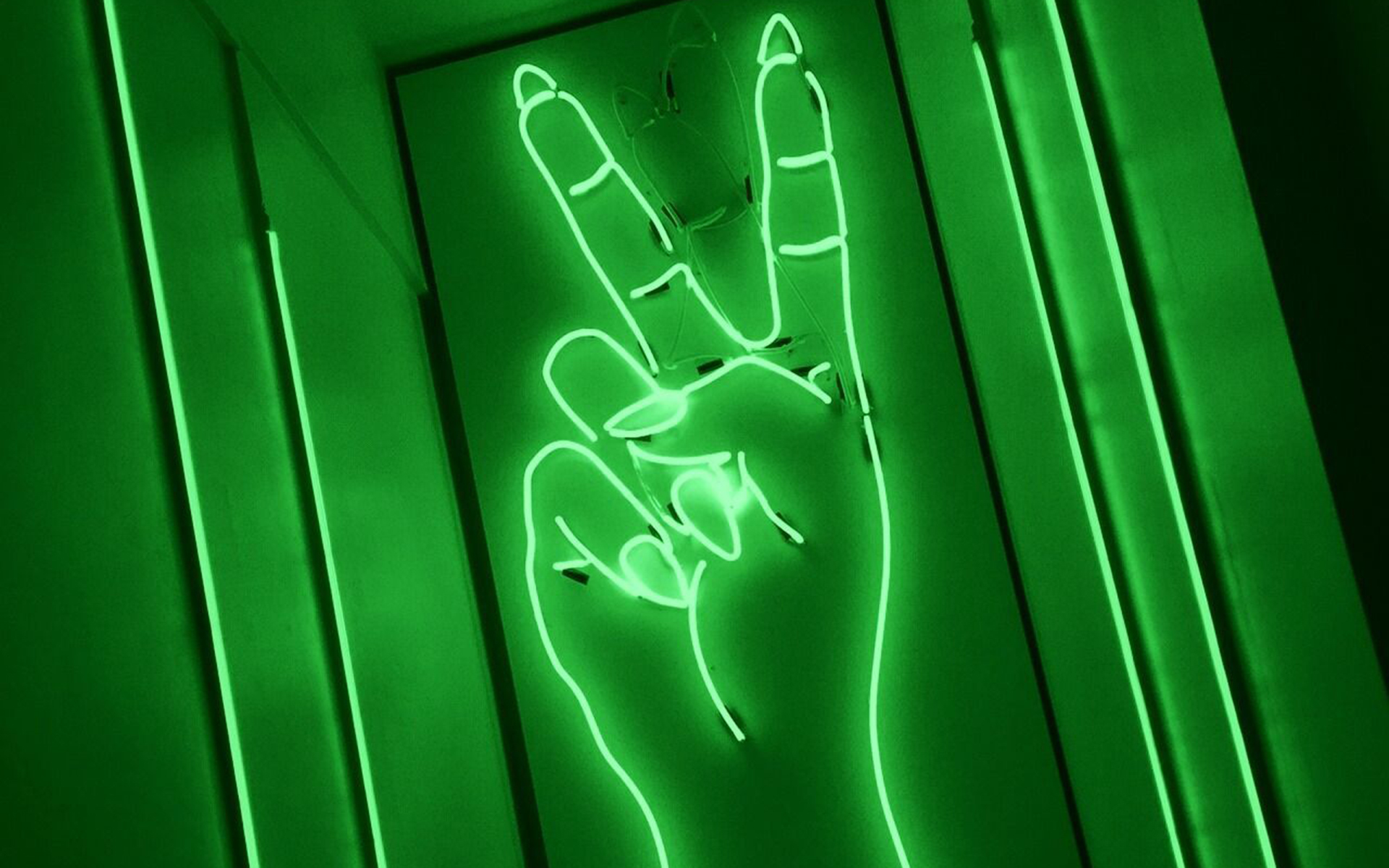 Aesthetics Green Neon Wallpapers  Wallpaper Cave