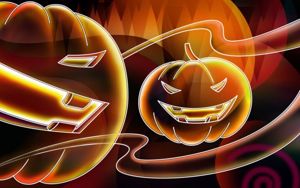 Neon Halloween Backgrounds HD.