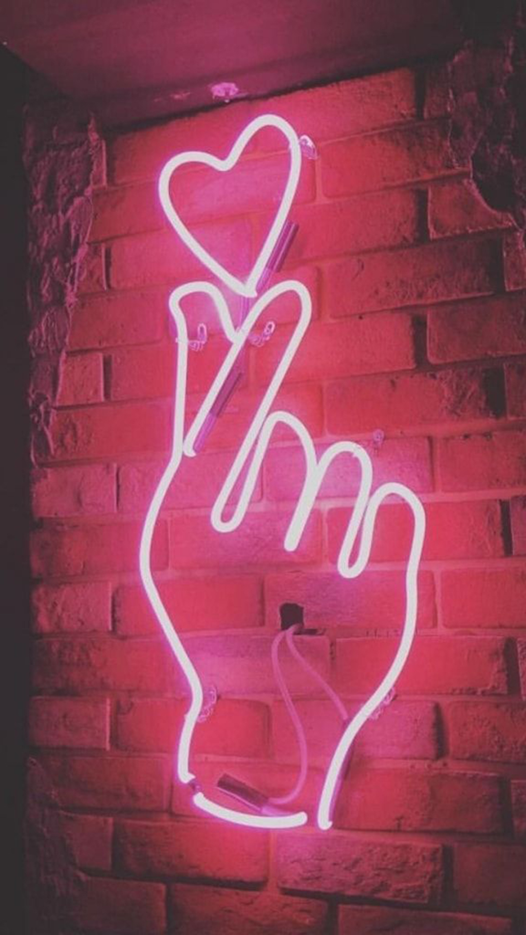 Neon Pink Aesthetic Wallpaper for iPhone