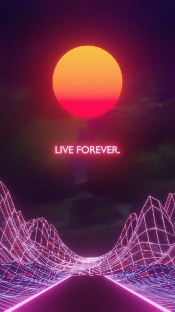 Neon Pink Aesthetic Wallpaper.
