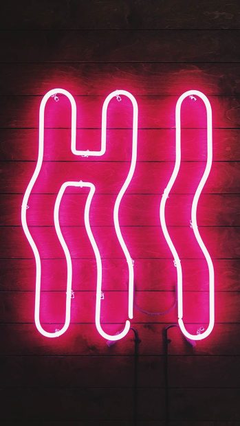 Neon Pink Aesthetic Wallpaper Free Download.