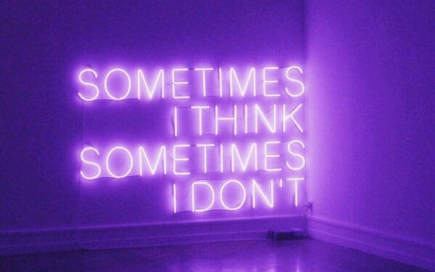 Neon Purple Aesthetic Image.