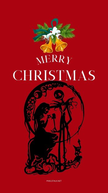 Nightmare before christmas red wallpaper iphone.