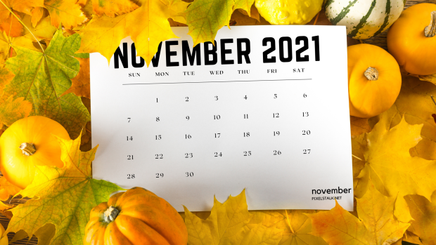 November 2021 Calendar Thanksgiving HD Wallpaper.