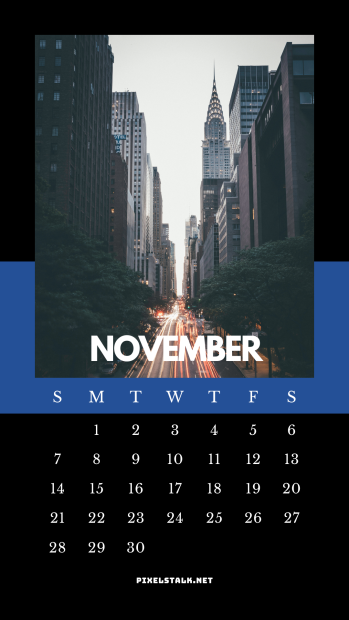November 2021 calendar lockscreen iphone.