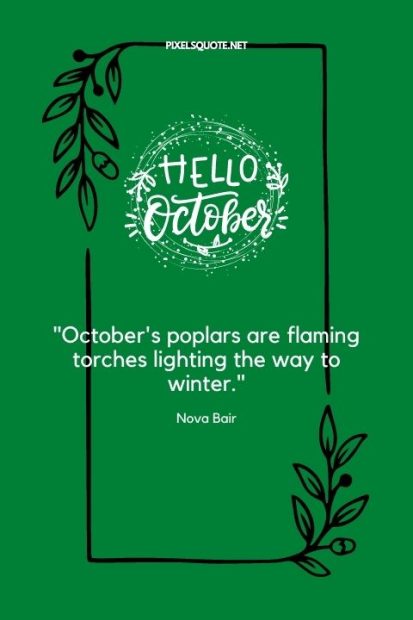 October life quotes.