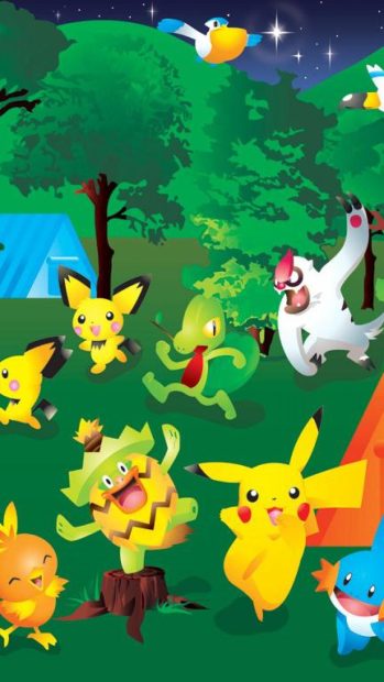 Original Cute Pokemon iPhone Wallpaper.