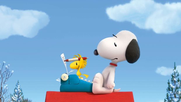 Original Snoopy Fall Wallpaper.