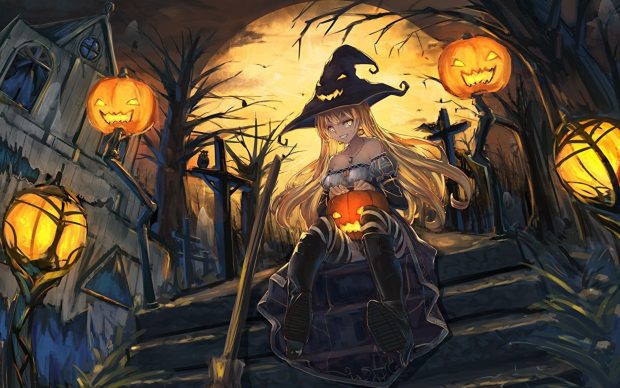 Original Witch Halloween Wallpaper.