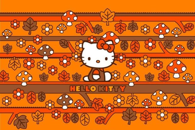PC Hello Kitty Fall Thanksgiving Wallpaper.