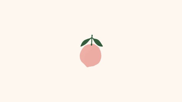 Peach Aesthetic Wallpaper for Desktop.