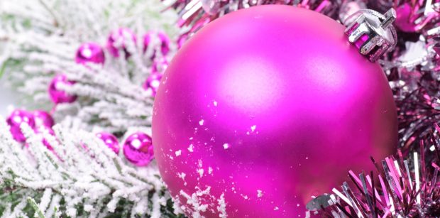 Pink Christmas Image.