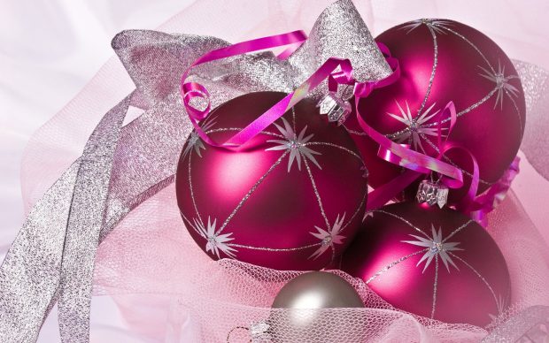 Pink Christmas Wallpaper HD Free download.