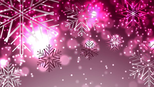 Pink Christmas Wallpaper for Windows.