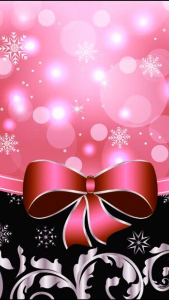 Pink Christmas iPhone Background for iPhone.