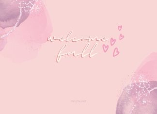 Pink Fall Wallpaper HD Free download.