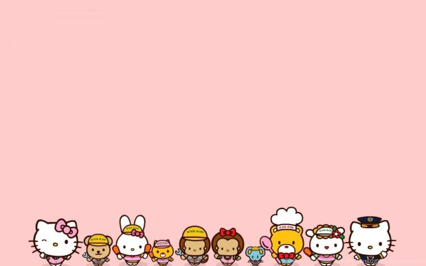 Pink Hello Kitty Thanksgiving Wallpaper HD Free Download.