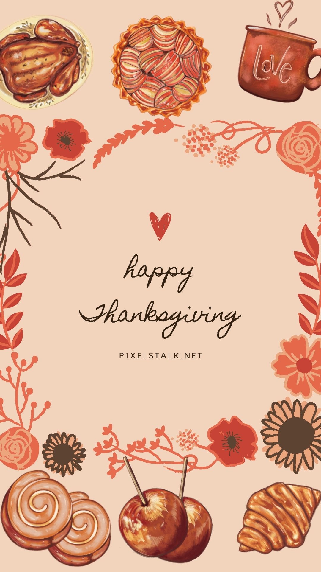 Fun thanksgiving wallpaper  Peel and Stick or NonPasted  Save 25