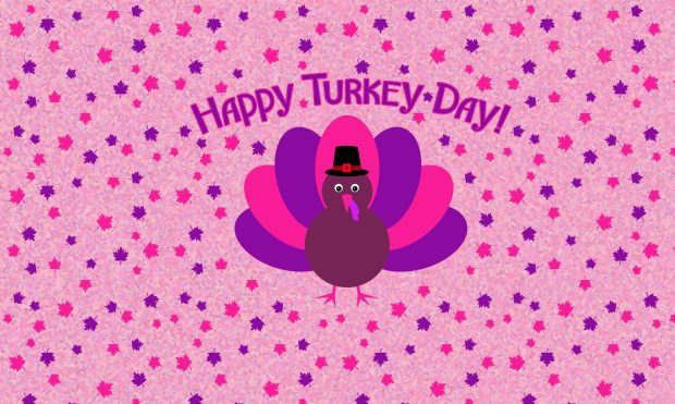 Pink Thanksgiving Wallpaper for PC.